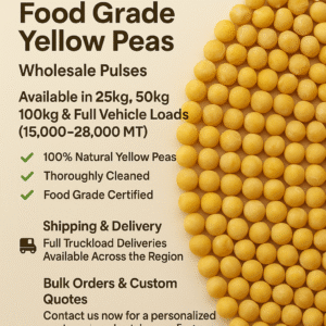 Canadian Premium Bulk Yellow Peas – Wholesale Cleaned Whole Pulses (Food Grade)